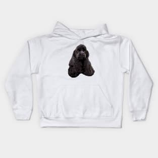 American Cocker Spaniel Black Kids Hoodie